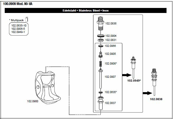 Suevia drinkbak model 90 met RVS ventiel 1/2"