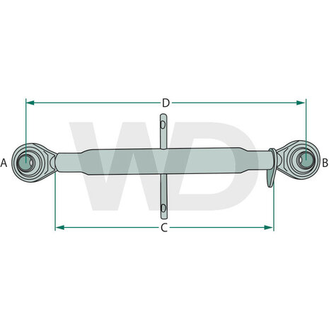 Topstang 860-1210 Cat. 2-2 M30x3,5